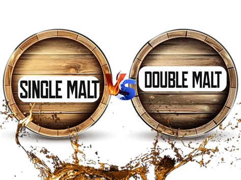 single malt vs double whiskey.